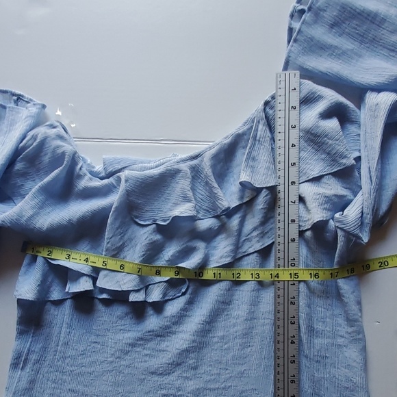 Socialite Off The Shoulder Ruffle Bell Sleeve Top - Picture 7 of 8